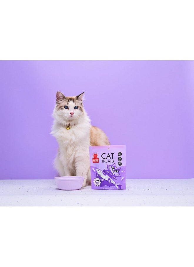 بلاتو مكافآت القطط المجففة بالهواء من PLATO Pet Treats، سمك البلطيق، خالي من الحبوب، طبيعي بالكامل، 1.5 أونصة  - Image 3