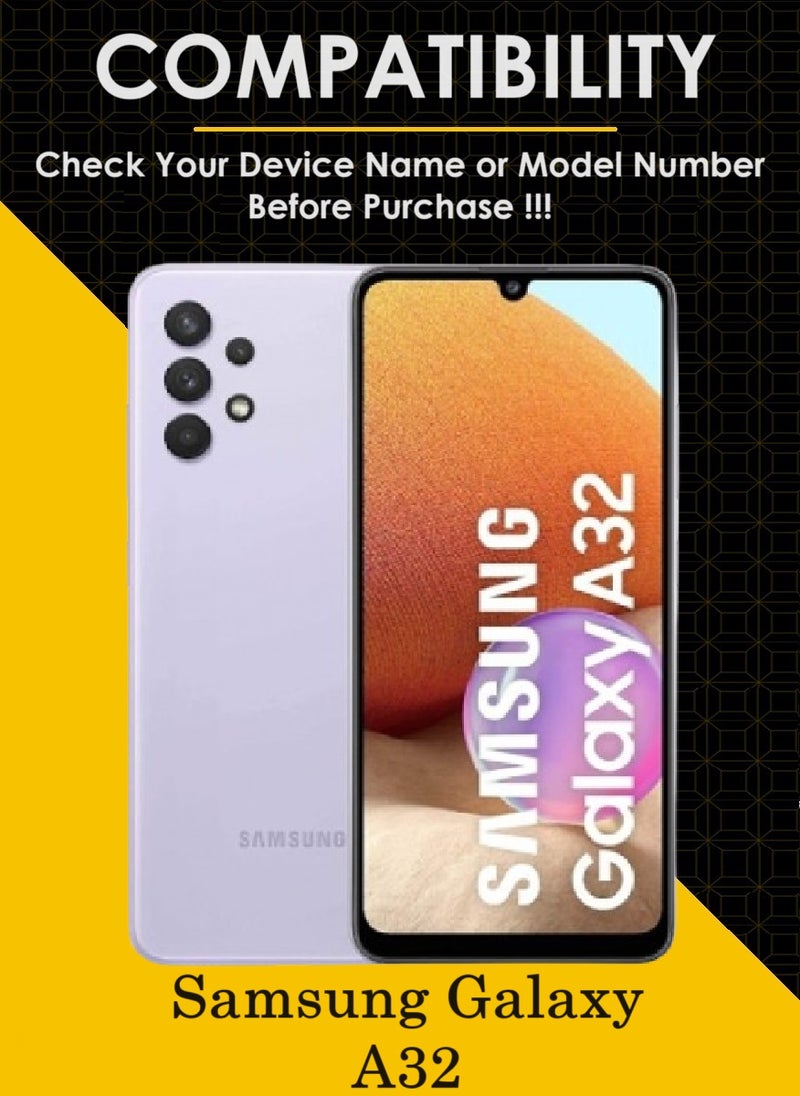 AINA حماية شاشة زجاجية مقساة 5D مصممة لهاتف سامسونج جالاكسي A32 تغطية كاملة من الحافة إلى الحافة لاصق كامل وخالية من الفقاعات - Image 3