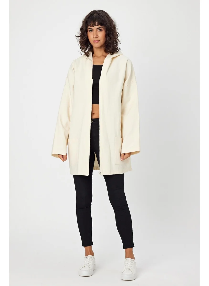 Alexander Gardi Alexandergardi Hooded Zippered Oversize Jacket (UNX-0074)
