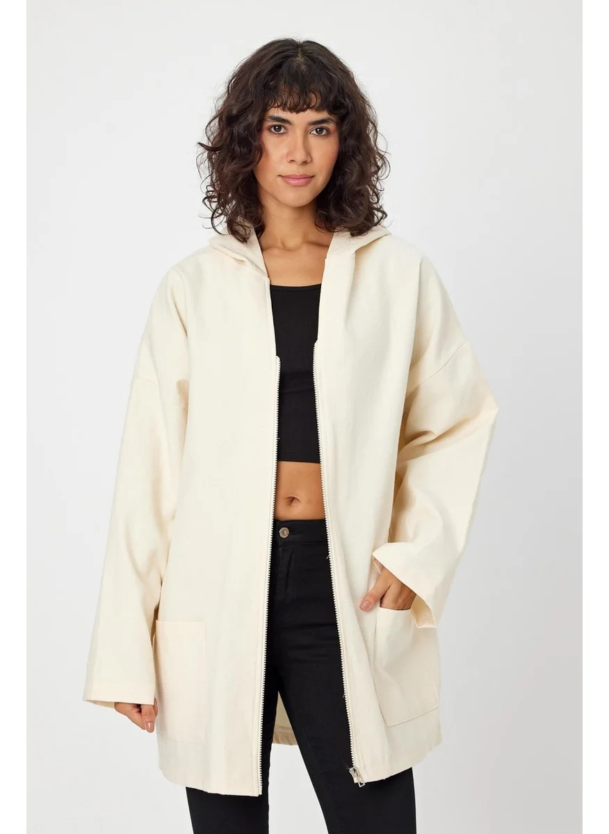 Alexander Gardi Alexandergardi Hooded Zippered Oversize Jacket (UNX-0074)