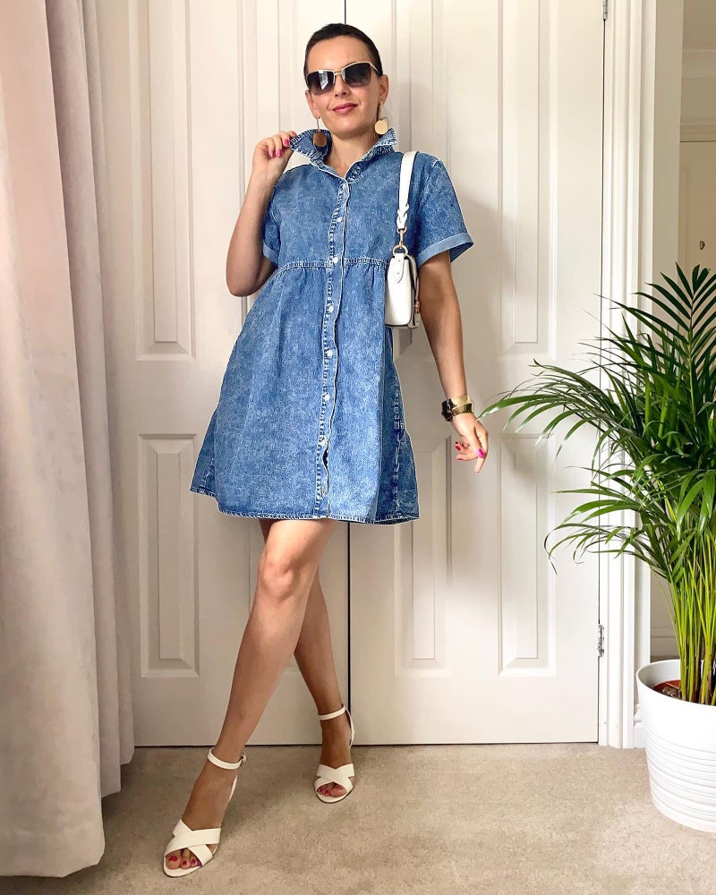 GRAPENT Womens Dresses Casual Summer Blue Dress Women Formal Dress for Women Elegant Casual Beach Dresses Womens Dresses with Sleeves Color Reef Blue Size Small Size 4 Size 6 - Image 5