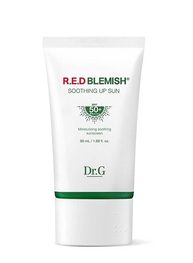دكتور جي R.E.D Blemish تهدئة الشمس، SPF 50+ PA+++ مرطبة تهدئة واقي الشمس، 50 مل - Image 1