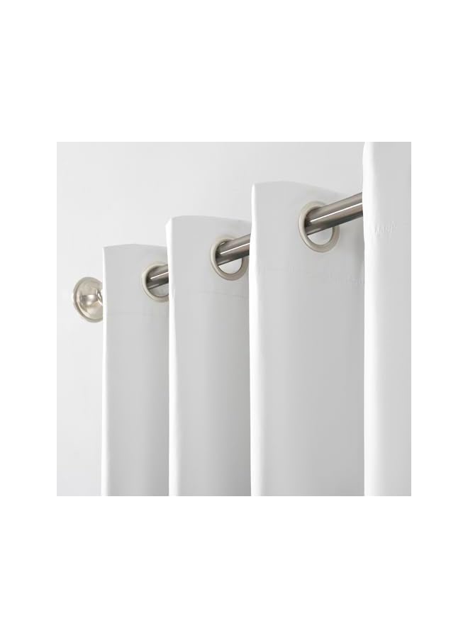 Green Tiger Columbia Thermal Insulated 100% Blackout Grommet Curtain Single Panel, 50" x 84", White - Image 3