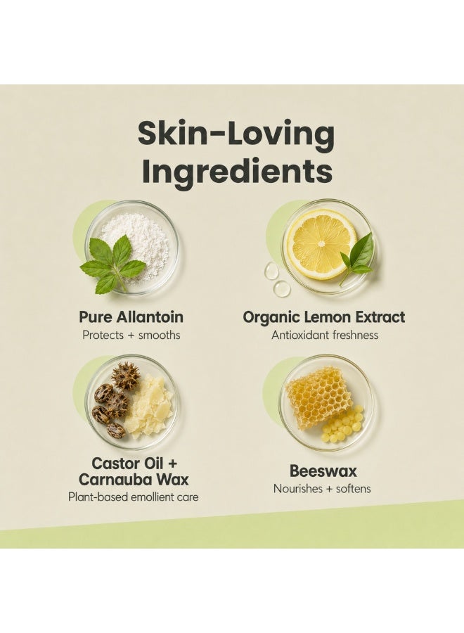 BENAMÕR Alantoine Body Lotion – Lightweight Moisturising Body Lotion with Allantoin, Organic Lemon Extract & Castor Oil | Softening, Refreshing Skin Care – 300ml - Image 4