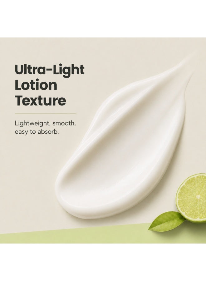 BENAMÕR Alantoine Body Lotion – Lightweight Moisturising Body Lotion with Allantoin, Organic Lemon Extract & Castor Oil | Softening, Refreshing Skin Care – 300ml - Image 5