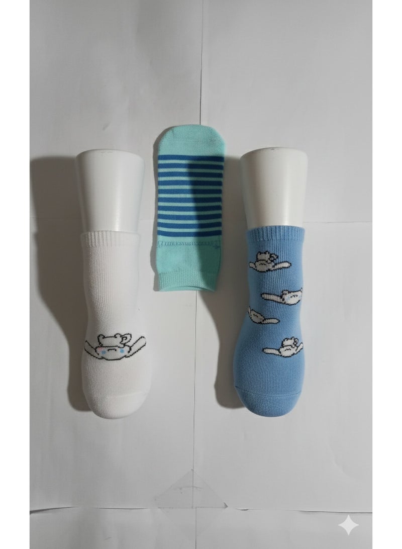 Cinnamoroll 3 PAIRS | CINNAMOROLL ANKLET SOCKS 78% COTTON| 18% POLYESTER | 4% ELASTANE - Image 4