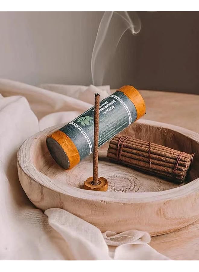 إيروريكس أعواد بخور مريمية بيضاء طبيعية 30 عودًا مصنوعة يدويًا بنسبة 100% مع حامل بخور خشبي، بخور علاجي عطري للصلاة للاسترخاء وتنقية الهواء والعقل والروح والطقوس - Image 3