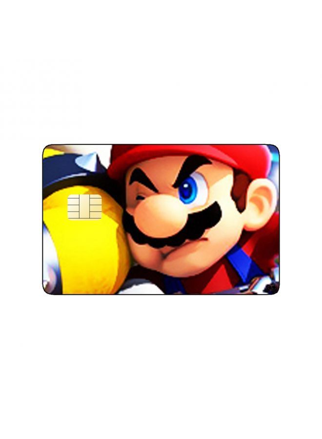 RKN PRINTED BANK CARD STICKER Super Mario Video Game - Image 1