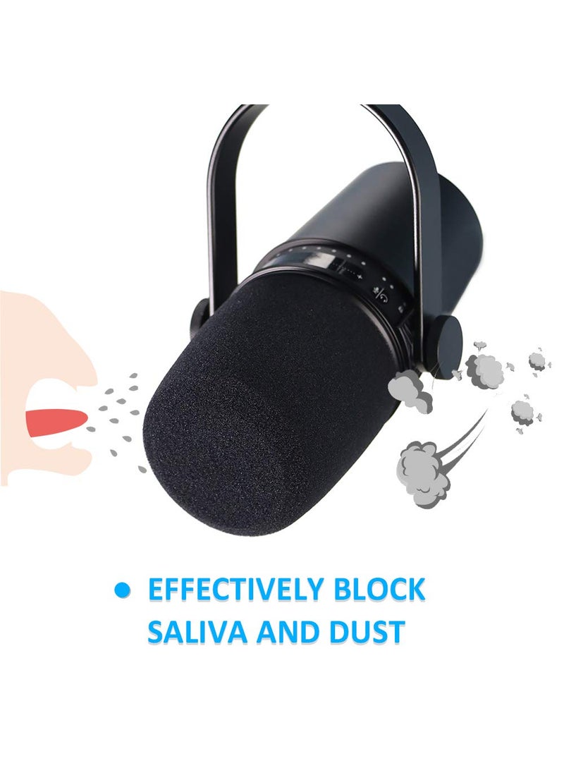 SUNMON SUNMON Shure MV7 Pop Filter Foam Cover - Professional Mic Windscreen Wind Cover Compatible with Shure MV7 Podcast Microphone to Minimise Plosives  - Image 3