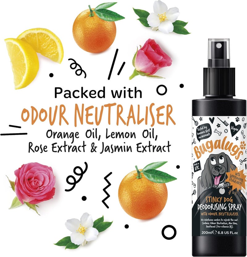 Bugalugs Dog Deodorizing Spray With Odour Neutraliser - 200ML - Image 2