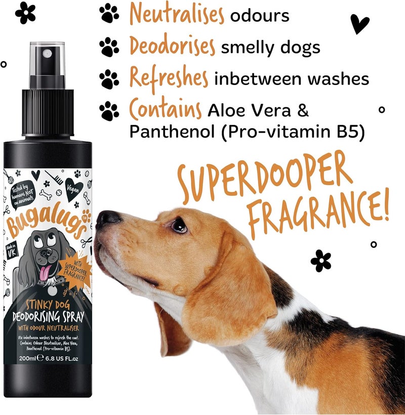 Bugalugs Dog Deodorizing Spray With Odour Neutraliser - 200ML - Image 5