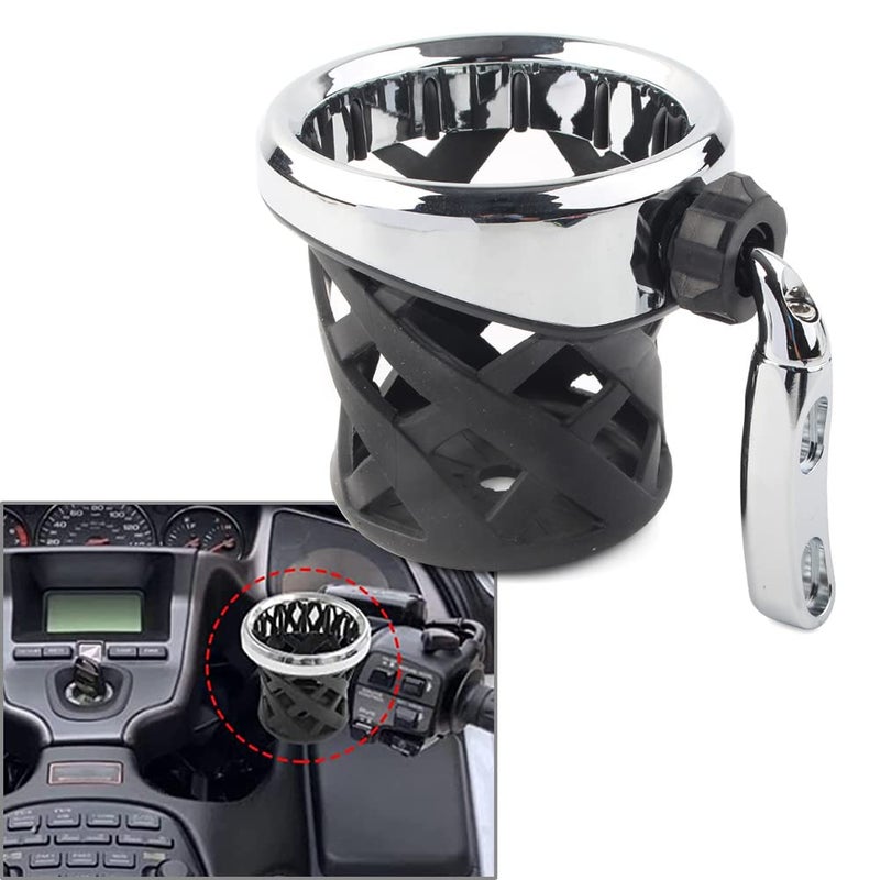 Cakievro Goldwing GL1800 Motorcycle Handlebar Cup Holder Drink Mounted for Honda Gold Wing GL 1800 Trike 20012021 F6B 201321 Silver - Image 3