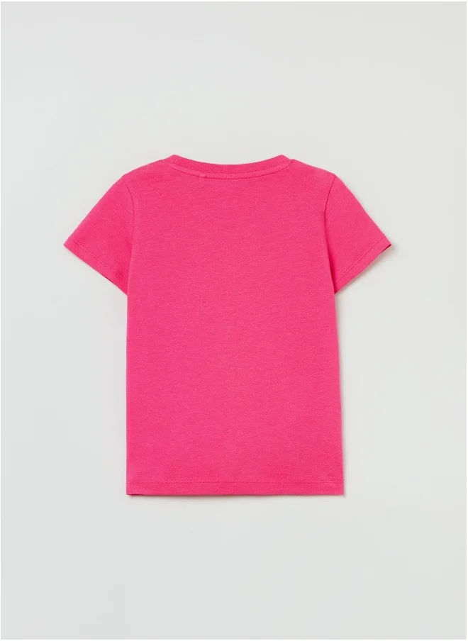 او في اس OVS Girls T Shirts - Red