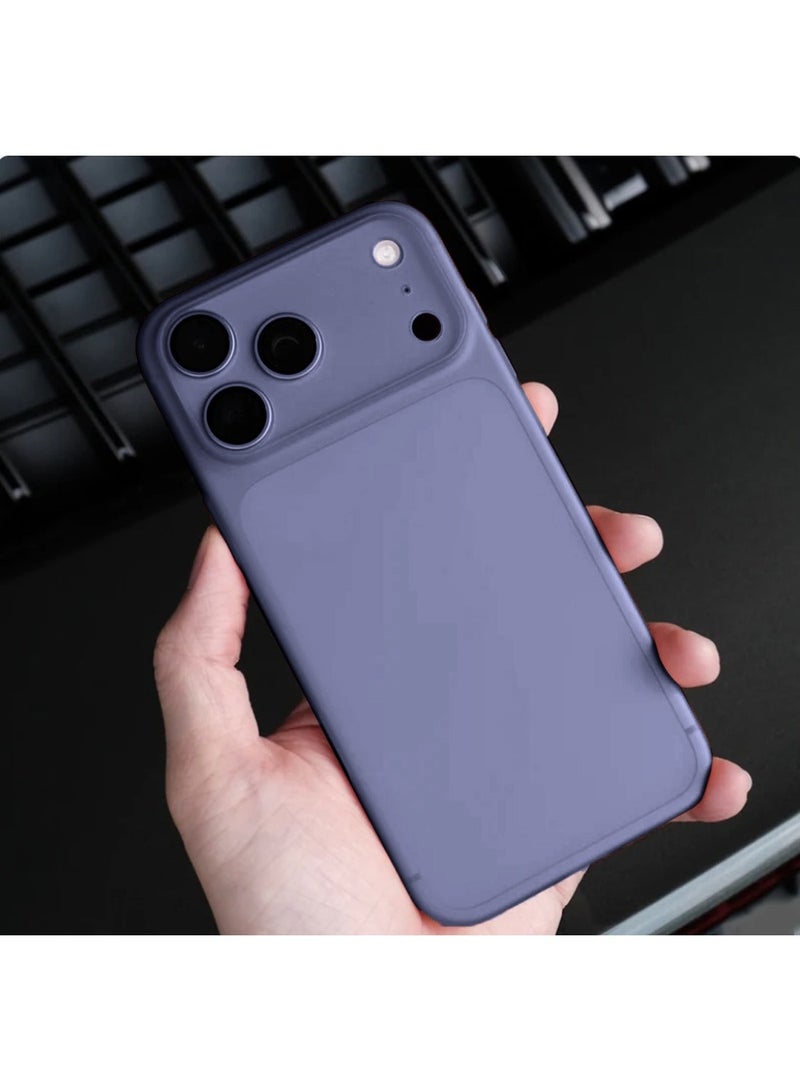 Techie Ultra Thin Frosted Matte Back Cover Case for iPhone 17 Pro Max – Slim, Smooth, Anti-Fingerprint – Frosted Blue - Image 1