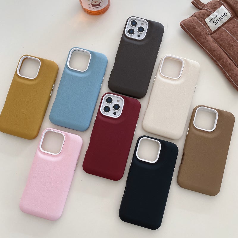 HuHa Protective Cover For iPhone 11 Leather Texture Phone Case(Coffee) - Image 2