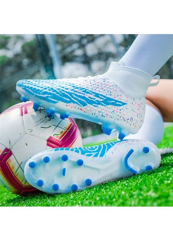 Beauenty - Mens Soccer Shoes Firm Ground Soccer Cleats Outdoor Indoor Professional Youth Boys Football Shoes Unisex Football Cleats - Image 1