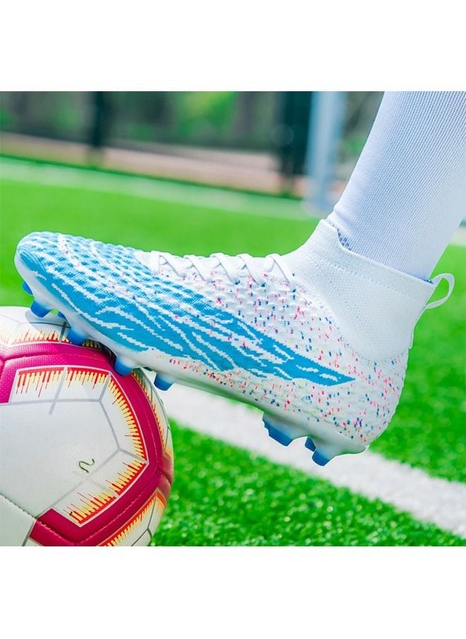 Beauenty - Mens Soccer Shoes Firm Ground Soccer Cleats Outdoor Indoor Professional Youth Boys Football Shoes Unisex Football Cleats - Image 1