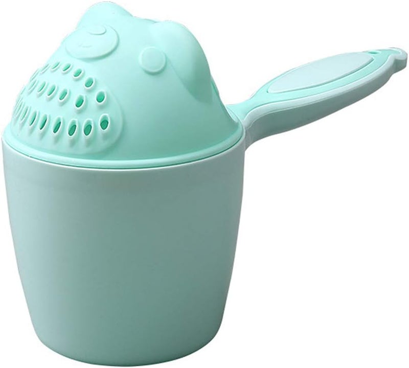 OLEWELL Rinse Shampoo Rinser Baby Rinse Cup Baby Bath Rinser Wash Hair Cup by Protecting Infant Eyes (Green) - Image 2