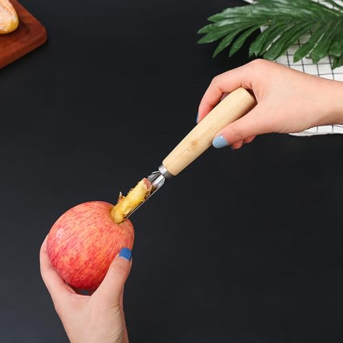 Zittop 2025 Upgrade Enucleator Tool - Stainless Steel Fruit & Vegetable Core Remover - 8.2in Enucleator for Stuffed Veggies, Eggplant, Cucumber - Seed Remover & Coring Gadget - Image 4
