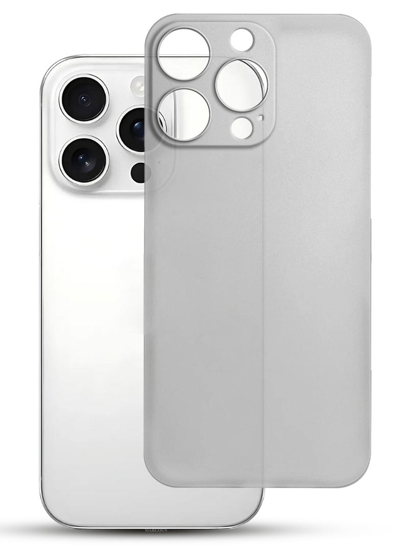 CATANES (for iPhone 15 Pro Max) Case Cover Air Skin Series Back Cover Sturdy Durable Thin Case Drop Protection Cover - Transparent Natural Titanium  - Image 2
