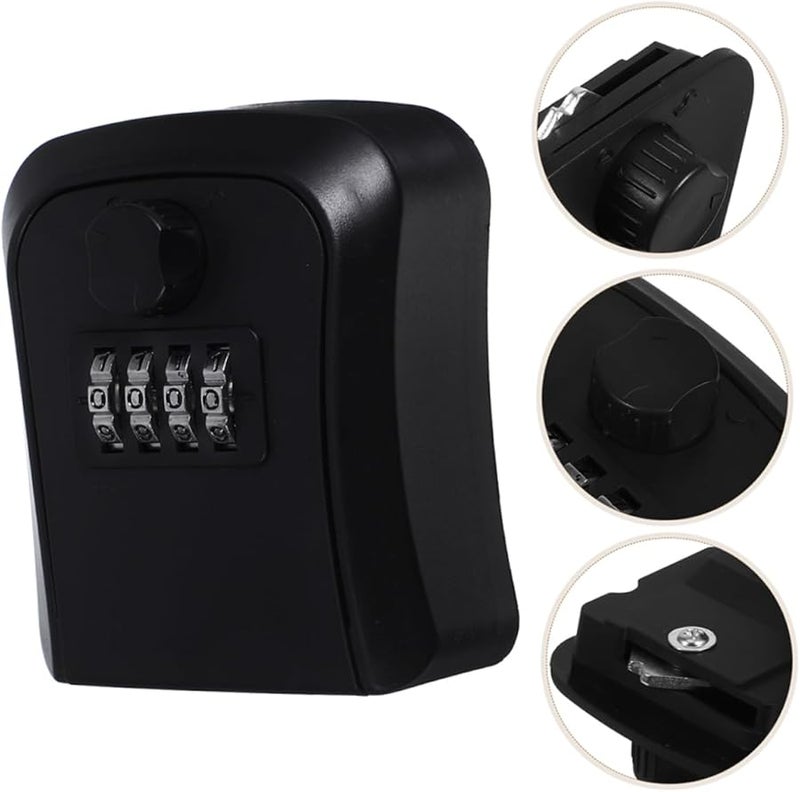 3Pcs Outdoor Wall Mount Key Lock Box Combination Code Box Easy Installation - Image 4