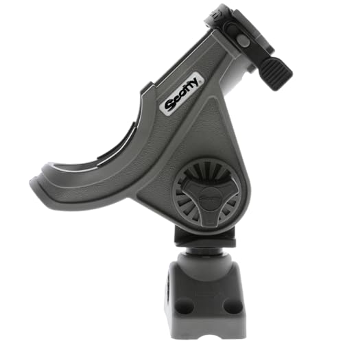 Scotty Baitcaster/Spinning Rod Holder with Side/Deck Mount Grey, One Size, Model Number: 280-GR - Image 4