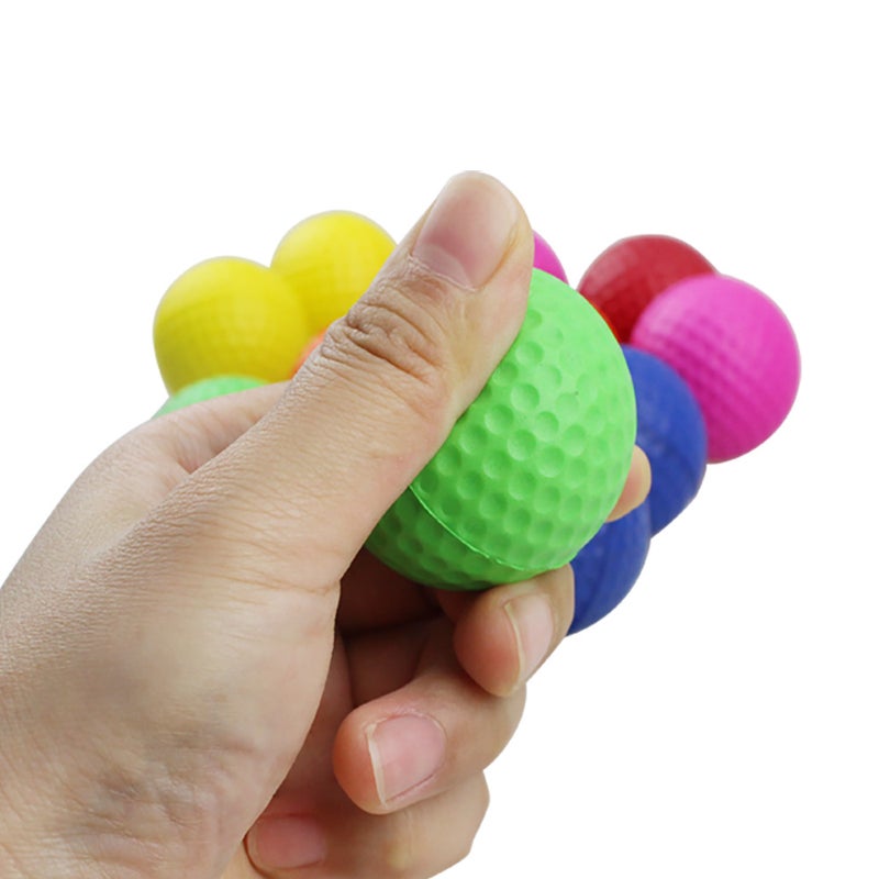 42Mm Mixed Color Pu Foam Solid Sponge Soft Ball Indoor Golf Practice Ball Pet Toy Ball Kidsren'S Toy - Image 4