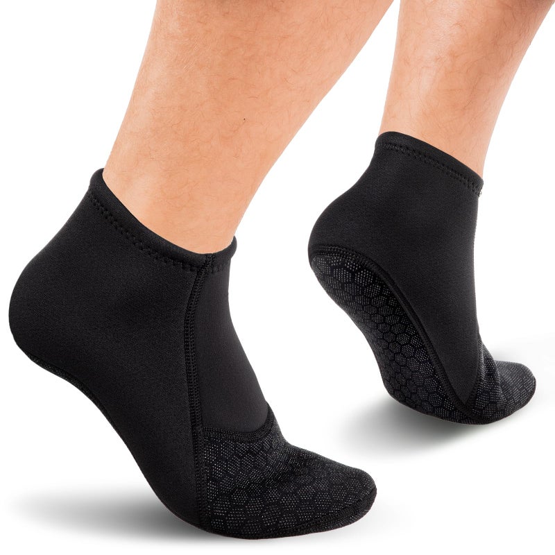 Yakevo Neoprene socks, Water Socks 3 mm Diving Socks Booties for Outdoor Water Sports - Image 1