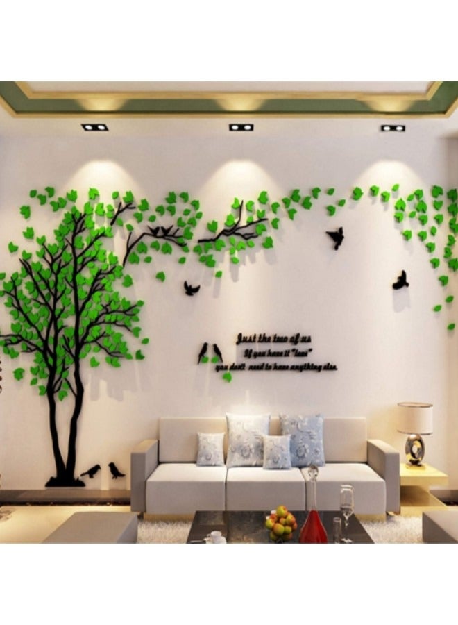 GGEROU Tree Wall Stickers,3D Couple Tree Wall Decals,DIY Tree and Birds Wall Decals,Acrylic Wall Décor Arts Wall Stickers, 170 * 300cm - Image 3