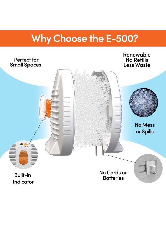 Eva-Dry E-500 Wireless, Portable and Powerful, Energy Efficient, Renewable, Mini Dehumidifier -Pack of 5 - Image 4