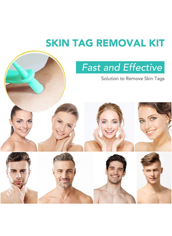 Sefudun - 2 In 1 Skin Tag Removal Tool Kit Painless Easy-Using Device For Small To Large Sized Skin Tag On Face Neck And Body， Double Head Wart Removal Tool Skin Tag Removal Green - Image 1