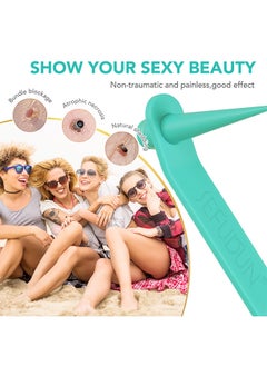 Sefudun 2 In 1 Skin Tag Removal Tool Kit Painless Easy-Using Device For Small To Large Sized Skin Tag On Face Neck And Body， Double Head Wart Removal Tool Skin Tag Removal Green  - Image 5