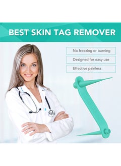 Sefudun 2 In 1 Skin Tag Removal Tool Kit Painless Easy-Using Device For Small To Large Sized Skin Tag On Face Neck And Body， Double Head Wart Removal Tool Skin Tag Removal Green  - Image 4