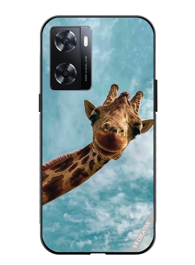 VR CREATIVE Protective Case Cover For Oppo A57/A77s Giraffe Design Multicolour - Image 1