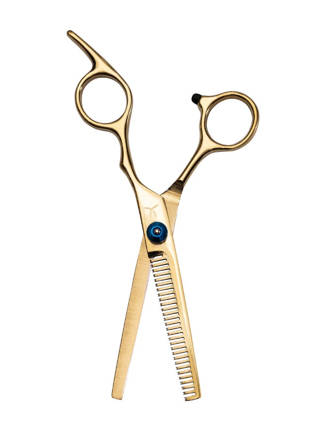 FARRAY Hair Cutting Scissors Thinning Shears65 Inch Professional Stainless Steel Barber Hair Scissorsfor Both Salon and Home Use Golden - Image 4