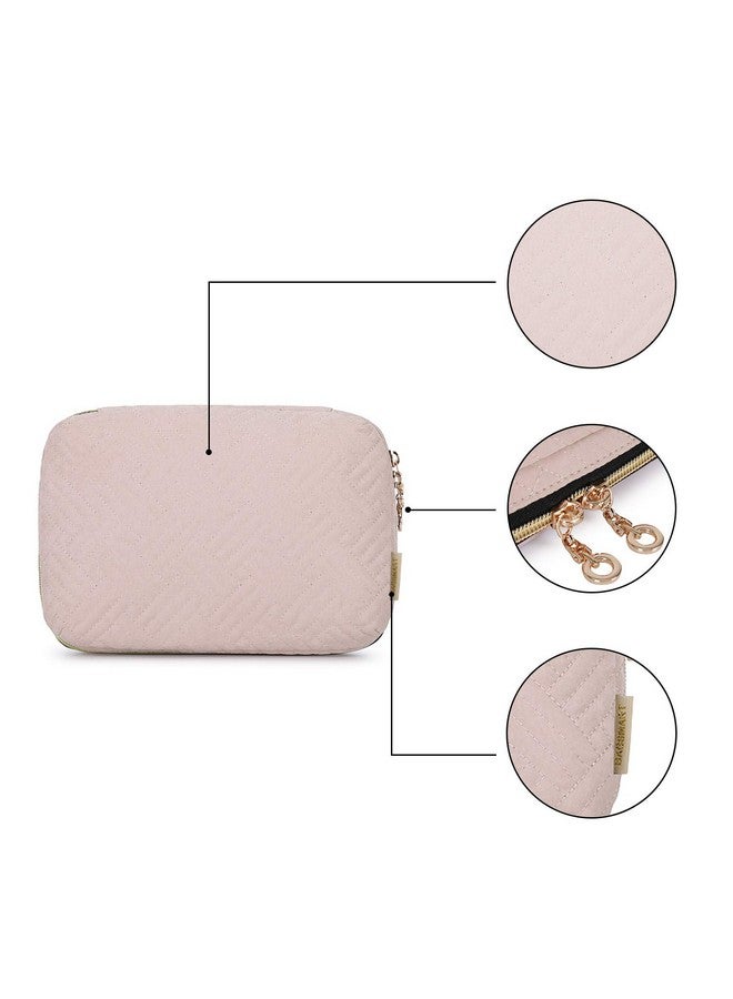 BAGSMART BAGSMART Large Electronics Organizer Travel Case, Travel Essentials, Cord Organizer Travel Cable Organizer Bag, Travel Accessories for Women, Pink - Image 5