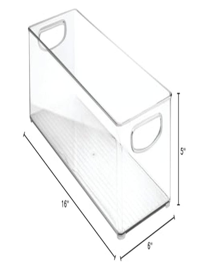 InterDesign 6 in. H x 5 in. W x 16 in. D Stackable Storage Bin - Image 2