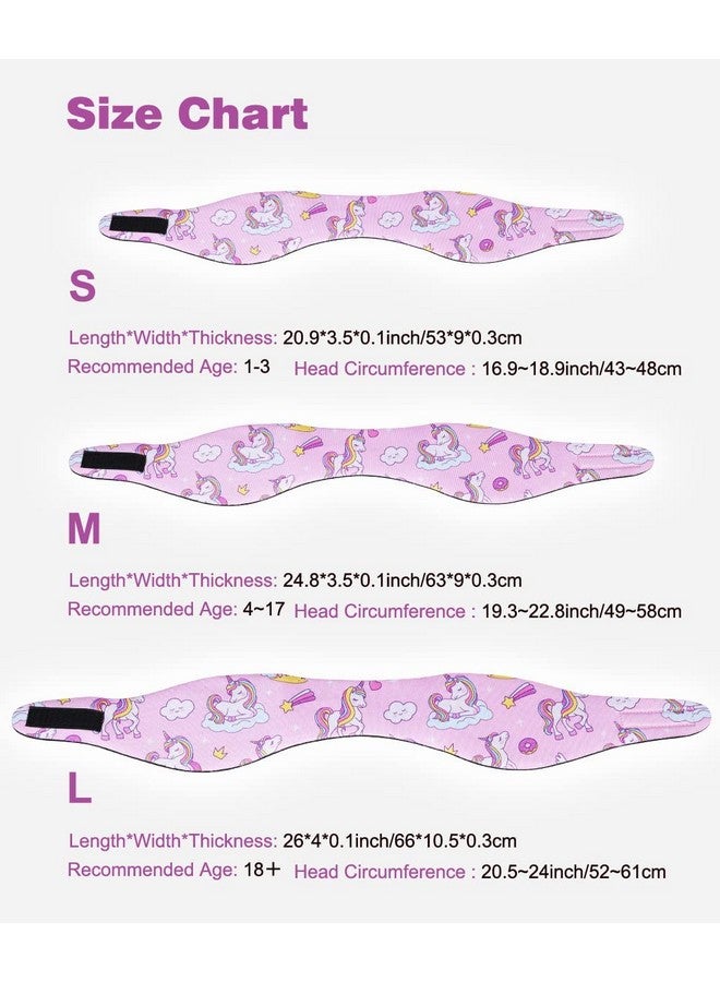 MoKo Swinmmers Headband For Kids, Lovely Swimming Headband Ear Band For Kids Keep Water Out Waterproof Ear Protection Band For Bathing Swimming Ear Band For Kids Age 39 M Size, Pink Unicorn - Image 4