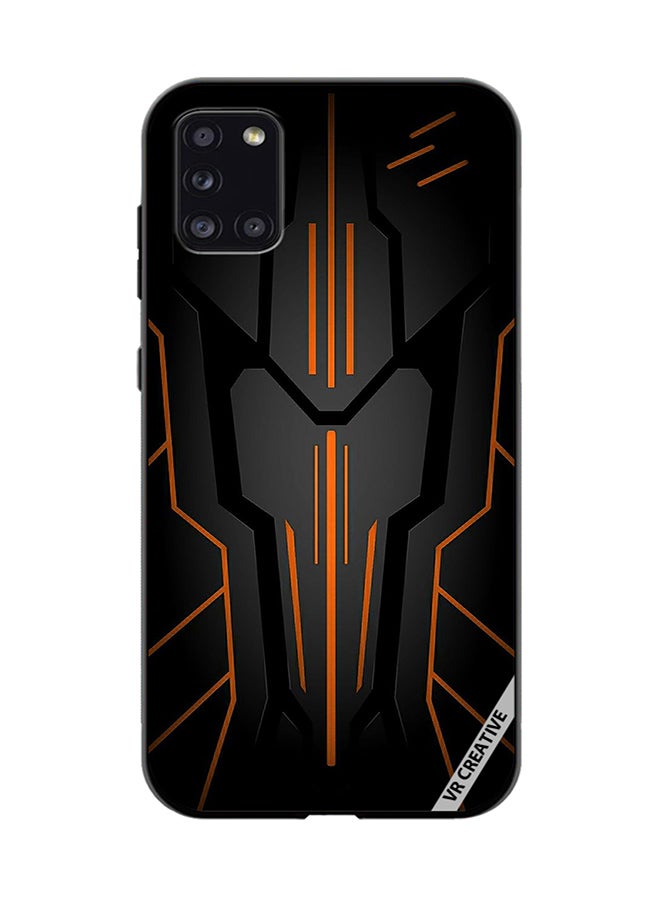VR CREATIVE Protective Case Cover For Samsung Galaxy A31 Black Sark Design Multicolour - Image 1