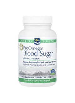 Nordic Naturals, ProOmega® Blood Sugar, 1,000 mg, 60 Softgels (500 mg per Softgel)