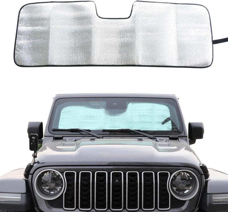 RERPRO Windshield Sun Shade for 2024 Jeep Wrangler JL - Image 1