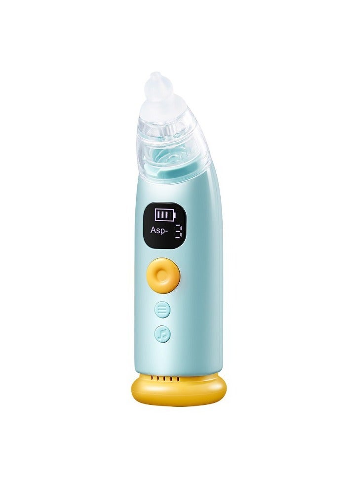 NIBEMINENT Automatic Baby Nasal Aspirator Nasal Vacuum Cleaner For Infant Safety Electric Silent Cleaner With LED Light Music Rechargeable Nose Aspirator With 3 Tips And 1 Tweezers - Image 1