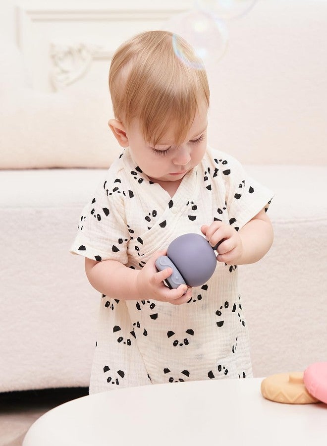 BINIDUCKLING Baby Kimono Robes Cotton Muslin Romper Clothes 0-3 Months Panda - Image 2