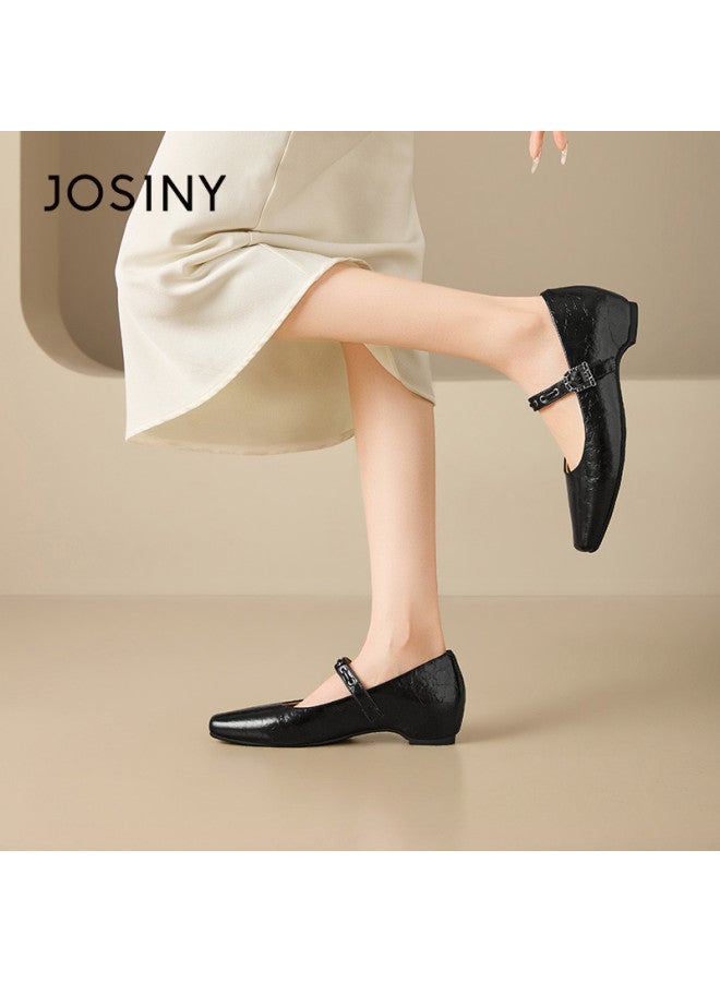 Josiny French-style Mary Jane Shoes For Women, 2026 Spring New Style, Pointed Toe, Versatile, Single-buckle Strap, Shallow Opening - Image 4