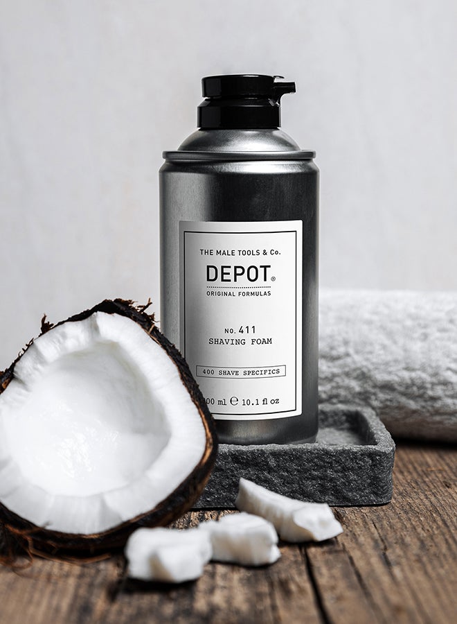 Depot Rich Lather Shaving Foam - Creates a Thick, Creamy Foam for a Close & Comfortable Shave, Reduces Friction & Irritation (300 ml) - Image 2
