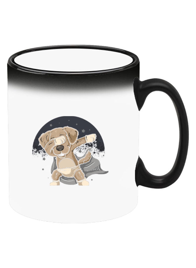 Theodor Color Changing Heat Sensitive Ceramic Mug, Image Revealed When HOT Liquid is Added! dab dog - Image 2