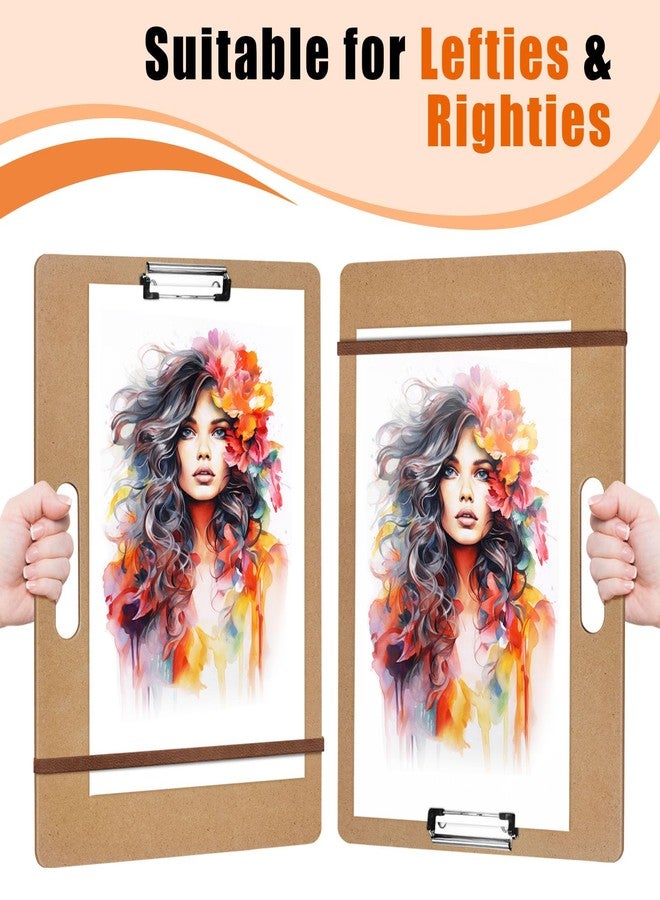 tutata 13 x 17 Drawing Board, Sketch Board with Handle, Portable Art Clipboard for Drafting, Fit in Artist Tote - Image 2