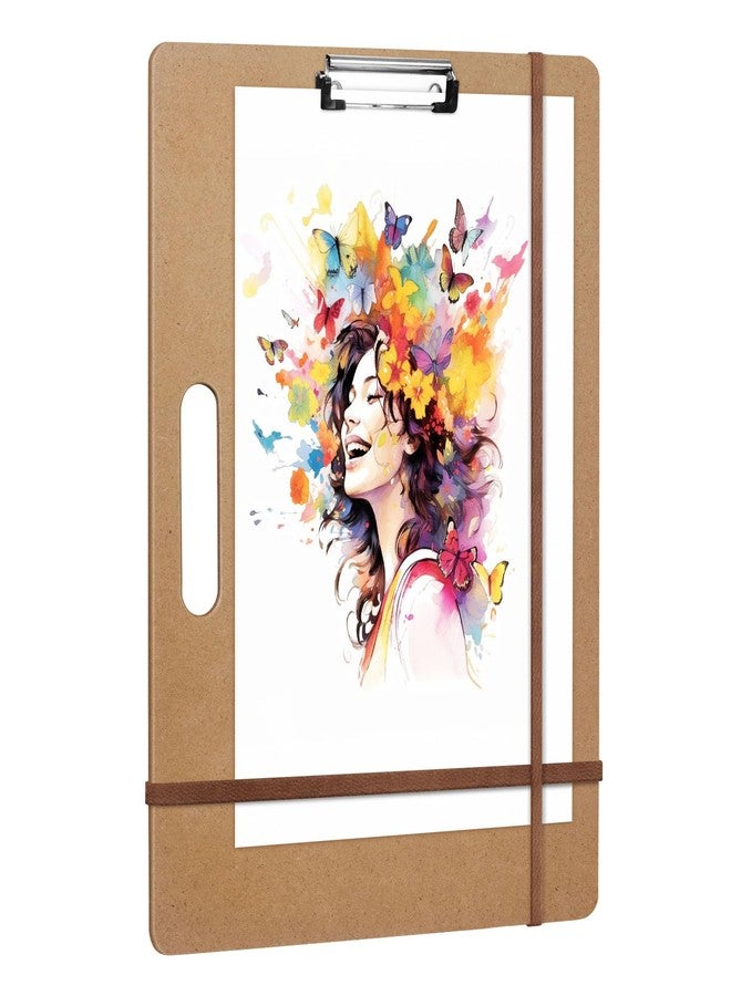 tutata 13 x 17 Drawing Board, Sketch Board with Handle, Portable Art Clipboard for Drafting, Fit in Artist Tote - Image 1