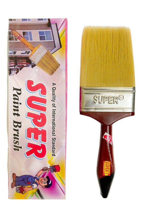 super brush 4inch (100mm) Wall Painting Oil Painting Canvas Painting Enamel Painting Water Based Painting,(Pack of 3) - Image 4