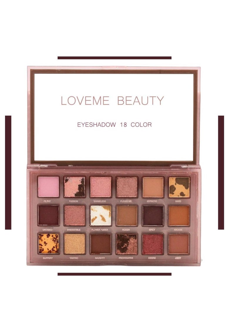 LOVEME BEAUTY Nighty eyeshadow palette 18 colors LOVME BEAUTY  - Image 2